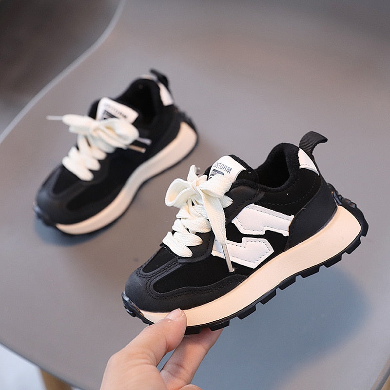 Winter New Boys Plush Sneakers For Kids Casual Sports Shoes Baby - GuGuTon