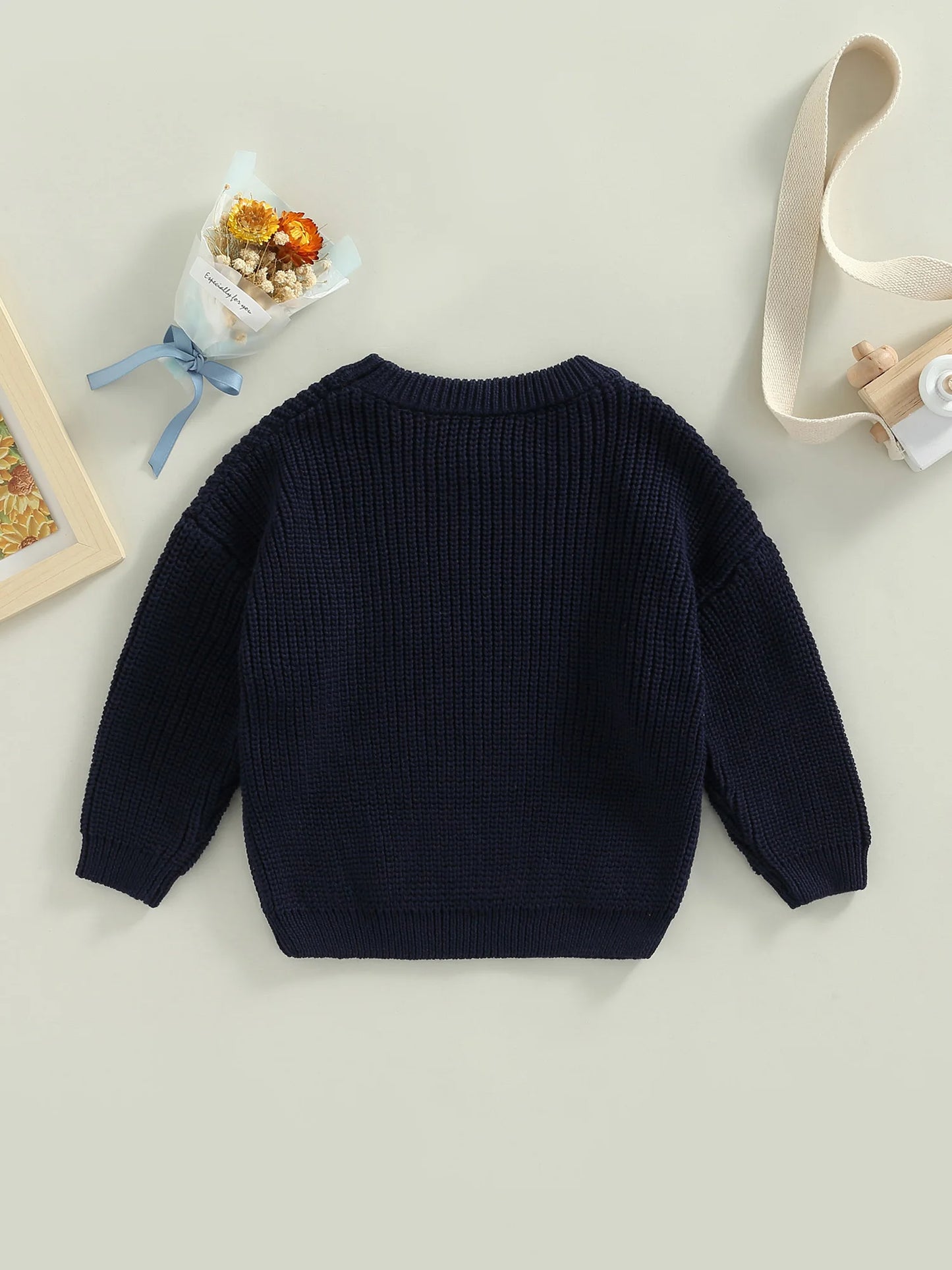 Fernando Solid Loose Knitted Pullover Sweater