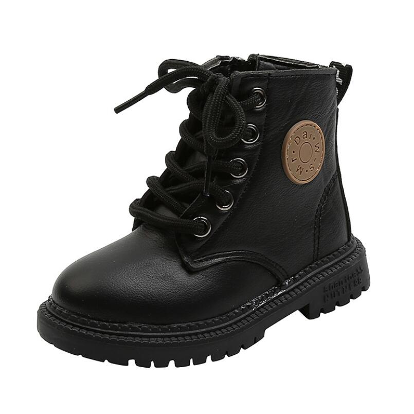 Winter Leather Children Fashion Toddler Warm Winter Boots Kids Shoes - GuGuTon
