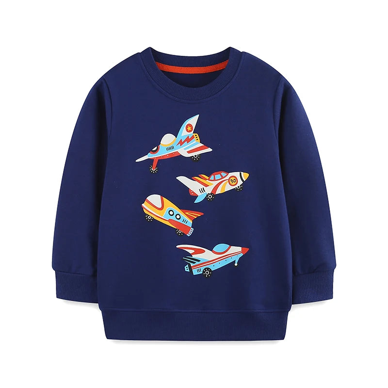 Santiago Spring Cartoon Airplane Sweaters