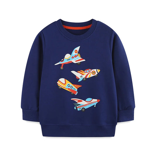 Santiago Spring Cartoon Airplane Sweaters - GuGuTon baby store - Baby Fashion - Toddlers Outfits - Babies Outfits - Toddler Clothes - Kids Clothing - Newborn Clothes - Newborn Wear - Kids Wear - Trending Clothes - Trending Outfits - Fall Fashion - Winter Fashion - Girls Clothes - Boys Clothes - Babies Wear - Kids Accessories - KidsWear - Summer Clothes - Summer Fashion - Summer Trend - Falls Sweaters - Tops - Bottom - Jeans - Blouse - Dresses - Newborn Dresses - Toys