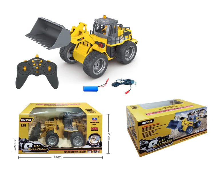 Huina 1520 1:18 RC Tractor Shovel Toy Rc Forklift Truck Engineering Car Toy