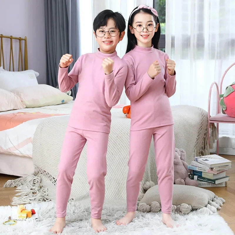 Boy Sleepwear Sets Winter Underwear Pajama and Pants
