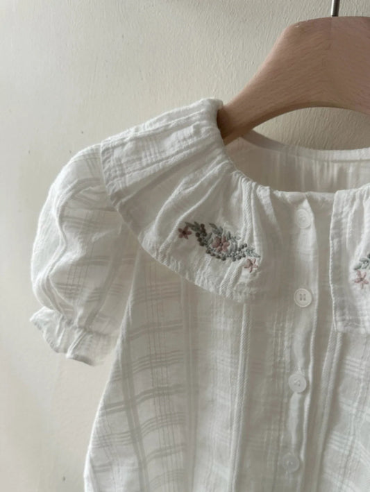 Ranselys Sweet Cute Baby Floral Collar Tops