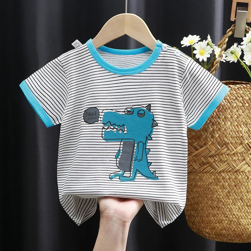 Gael Short Sleeve Cartoon Print Tees