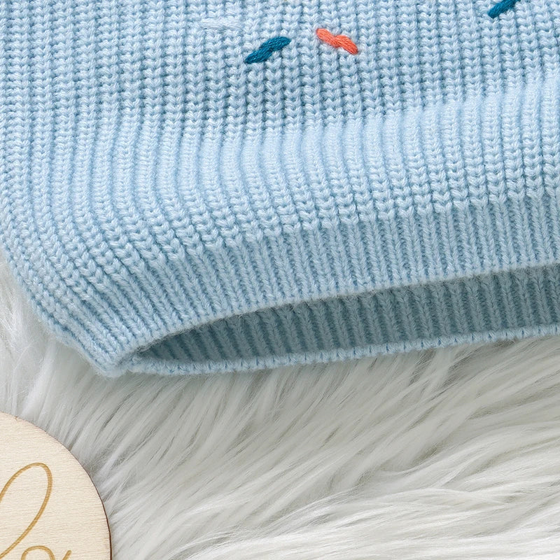 Samuel Fashion Embroidered Letters Sweater