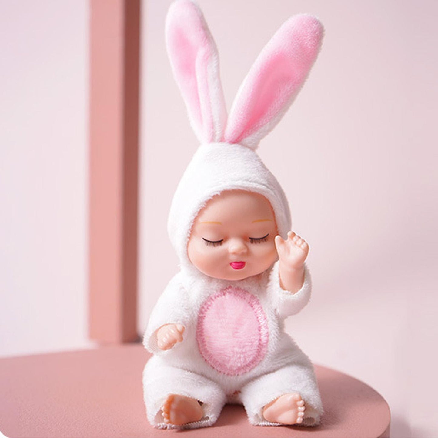 Rebirth Sleeping Simulated Moveable Joints Mini Soothe Cute Sleep Baby Dolls - GuGuTon