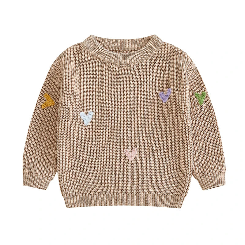 AMANDA Valentine s Day Love Heart Pattern Knitted Sweater