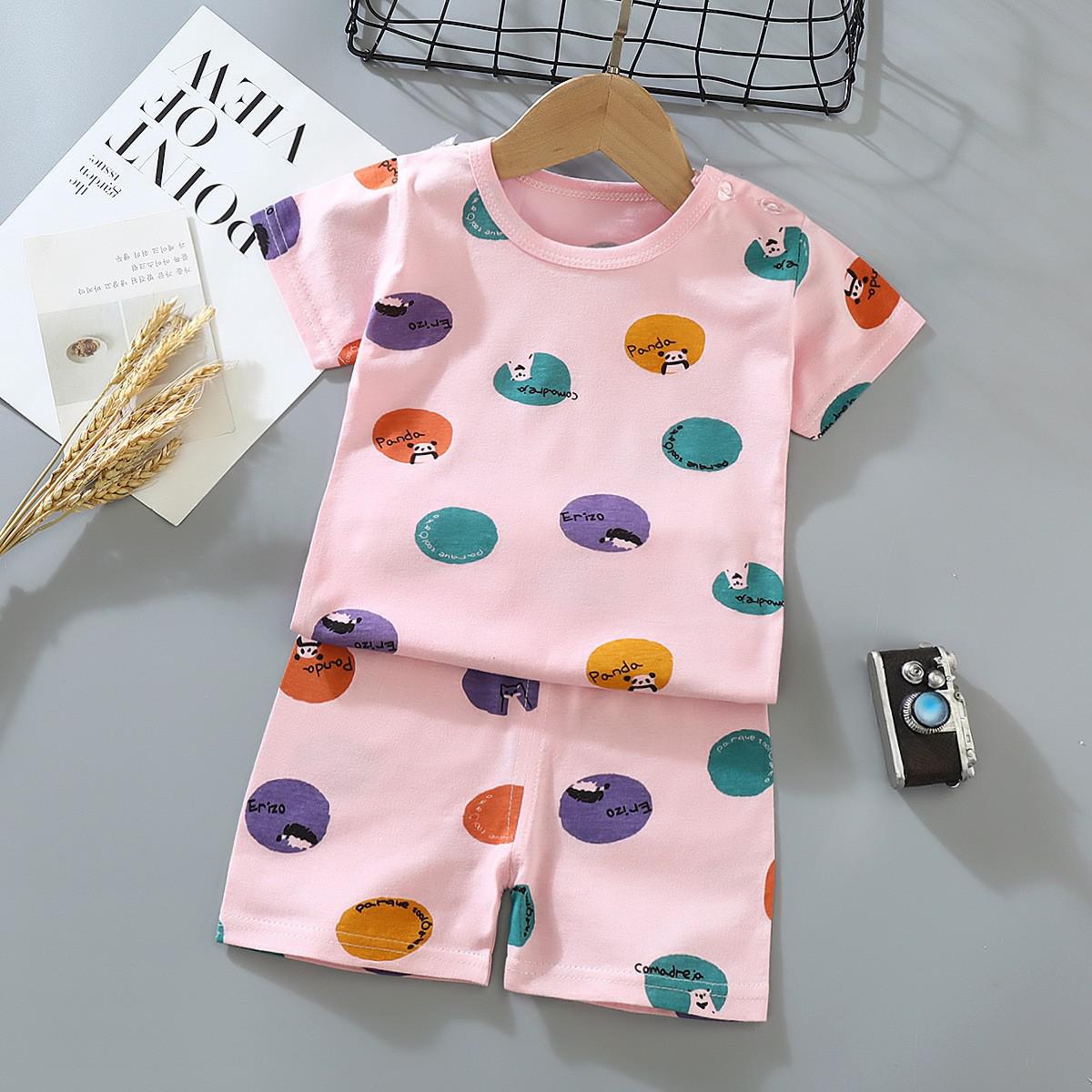 Steven Boys cartoon t-shirt and shorts set - GuGuTon