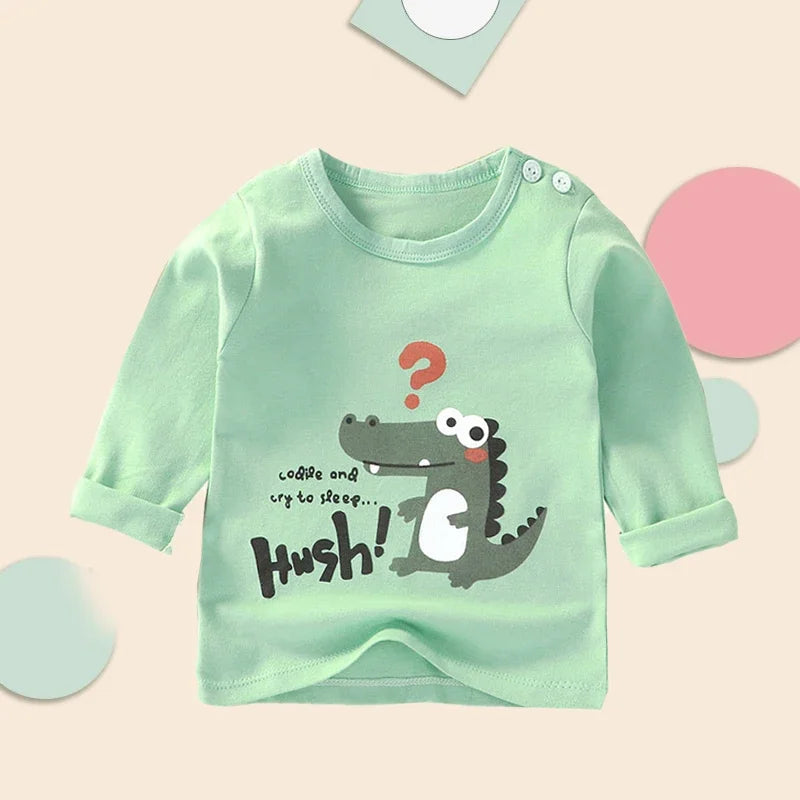 Daniel Cartoon Long Sleeve Baby Clothing Cotton Sweater