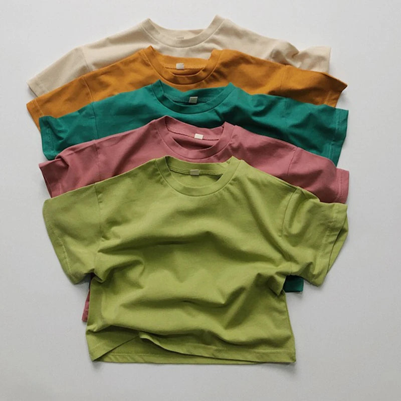 Miguel Cotton Short Sleeve Solid Tees - GuGuTon baby store - Baby Fashion - Toddlers Outfits - Babies Outfits - Toddler Clothes - Kids Clothing - Newborn Clothes - Newborn Wear - Kids Wear - Trending Clothes - Trending Outfits - Fall Fashion - Winter Fashion - Girls Clothes - Boys Clothes - Babies Wear - Kids Accessories - KidsWear - Summer Clothes - Summer Fashion - Summer Trend - Falls Sweaters - Tops - Bottom - Jeans - Blouse - Dresses - Newborn Dresses - Toys