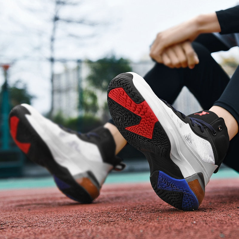 Super Cool Boys High Ankles Sneakers Good Quality Basketball Shoes