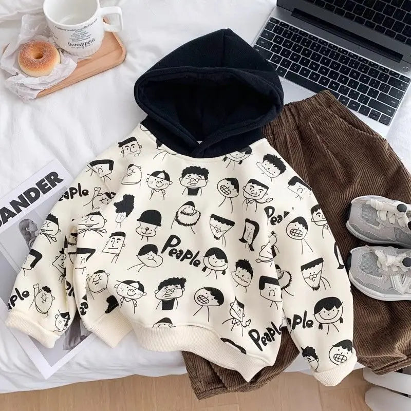 Jerry Anime Printed Long Sleeve Sweater