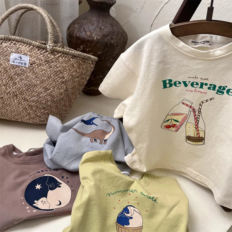 Carlos Cotton Cartoon Infant Toddler Tees