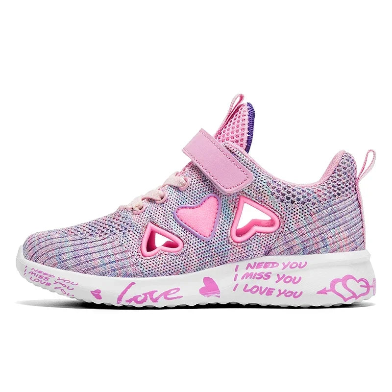 Girls Sneakers Kids Summer Light Mesh Casual Shoes Children Autumn Breathable Tenis
