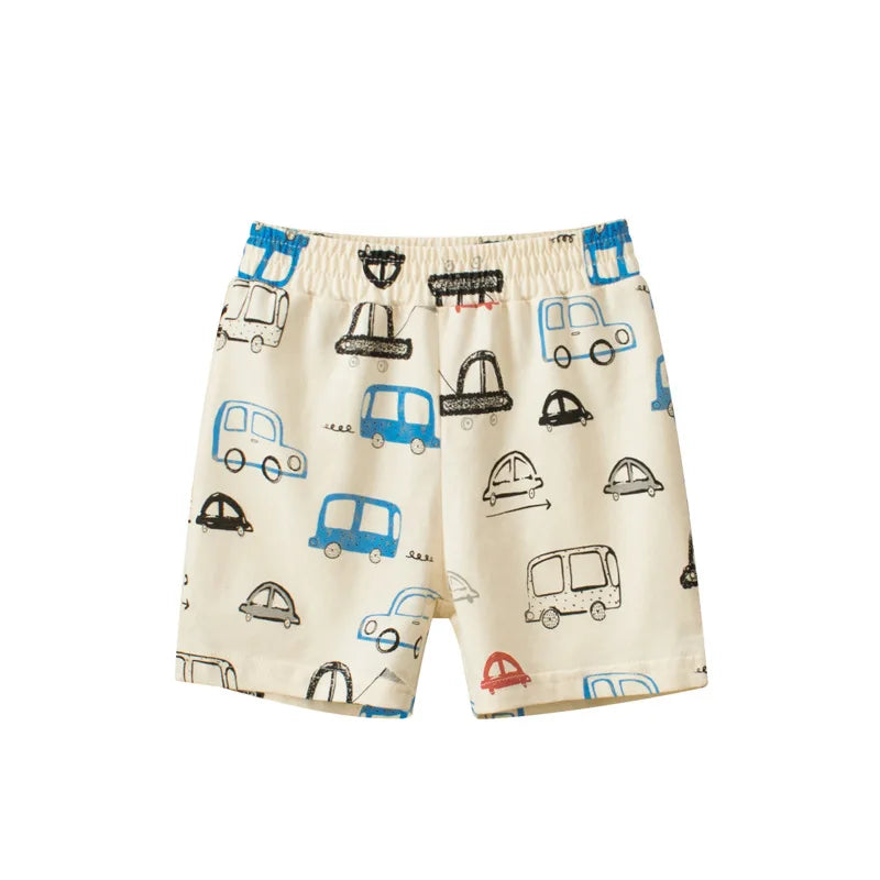 Martin Summer Kids Car Cartoon Shorts Sports Casual