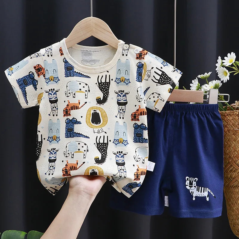 Gabriel T-shirt and Shorts Set Pure Cotton Tees