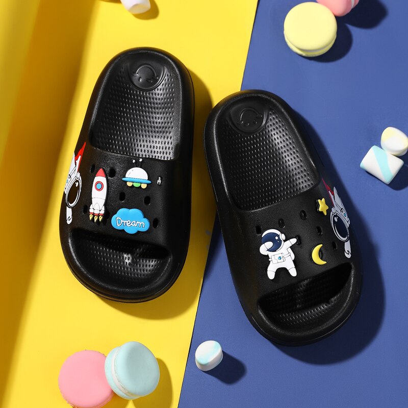 Cartoon Cute Slippers for Boys Kid Beach Shoes Sandals