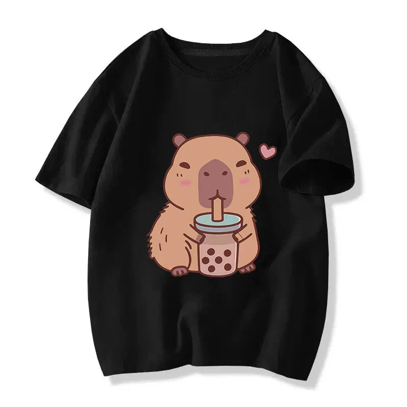 Aisson Anime Short Sleeved O-Neck Tees Tops