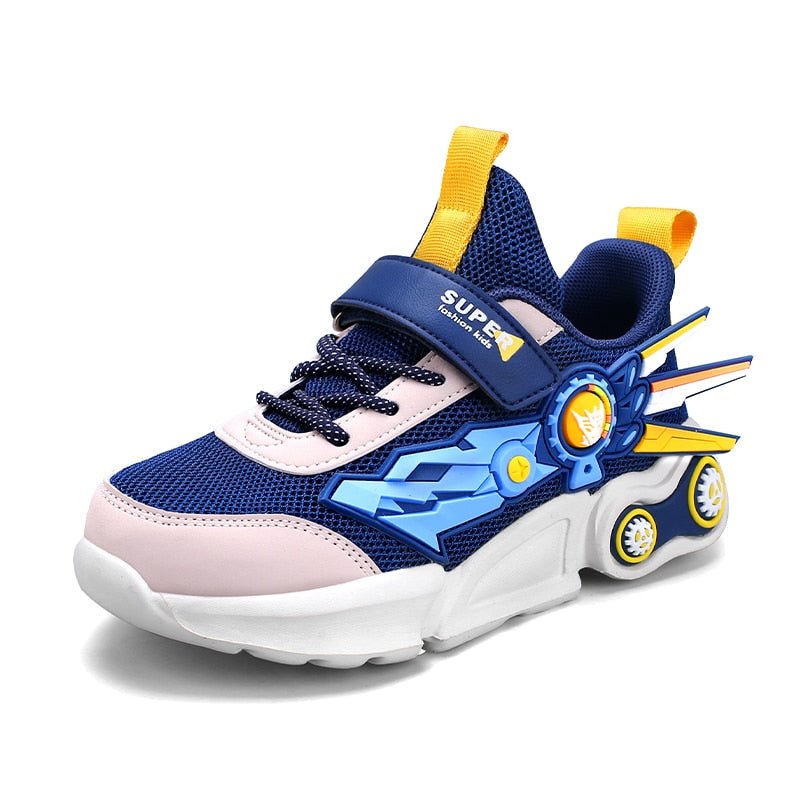 Autumn Mesh Mecha Sneakers Boys Running Sneakers Shoes - GuGuTon