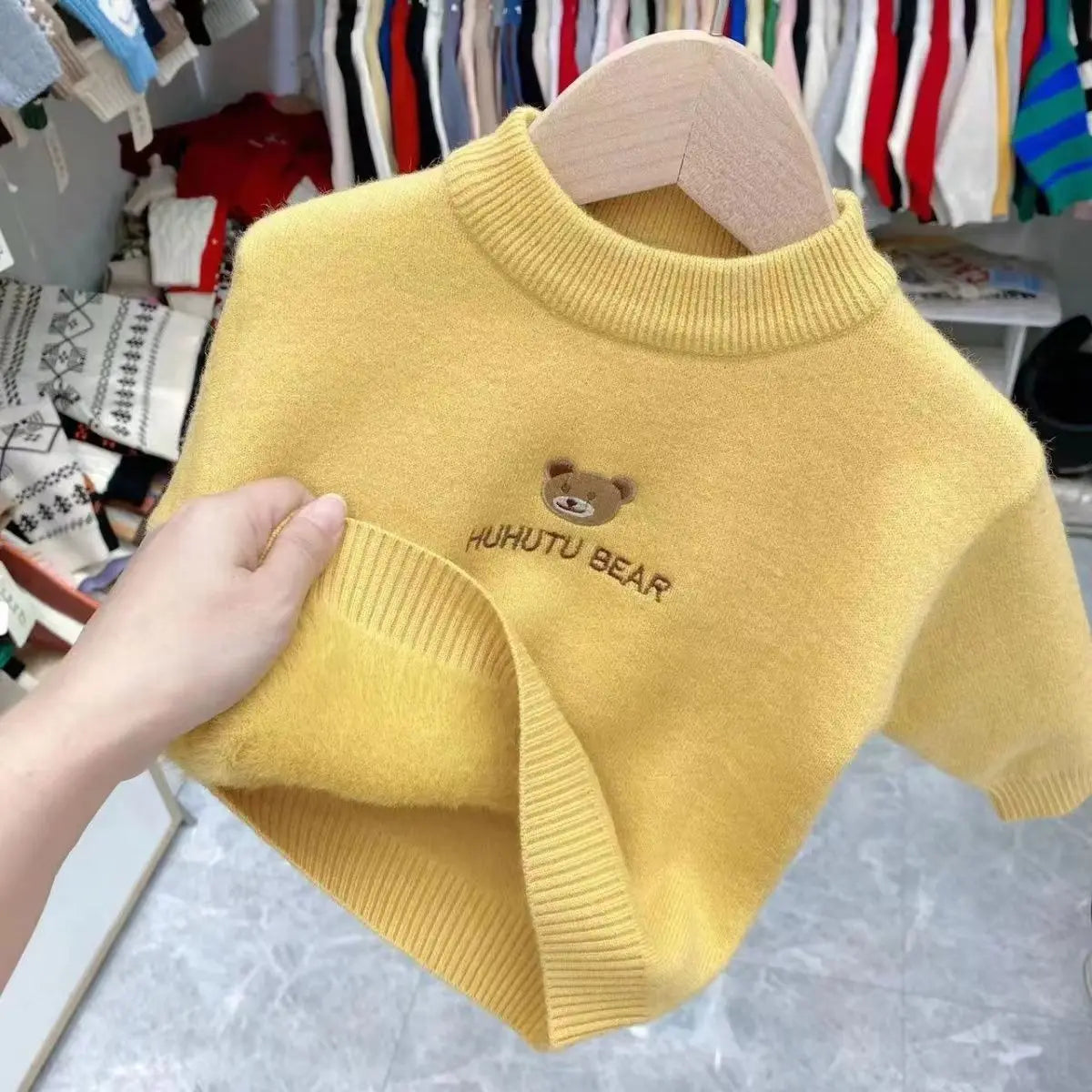 Clarence One Piece Plush Baby Sweater