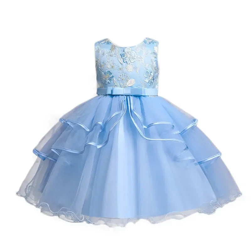 Fashion Prom Flower Girl Dresses Summer Kids Dresses 2-10 Years