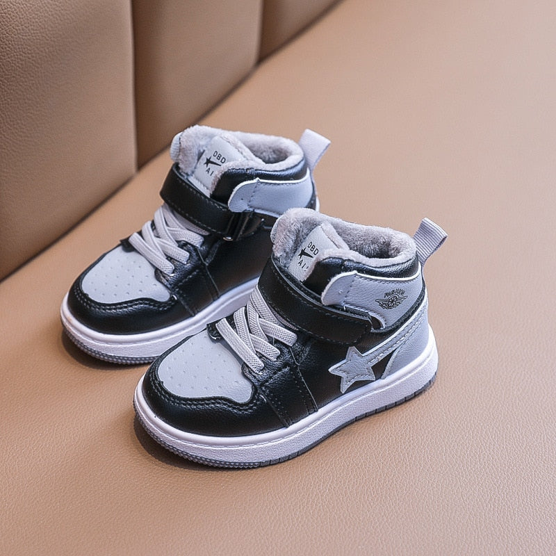 Winter New Boys Girls Cotton Warm Sneakers Sports Shoes for Kids