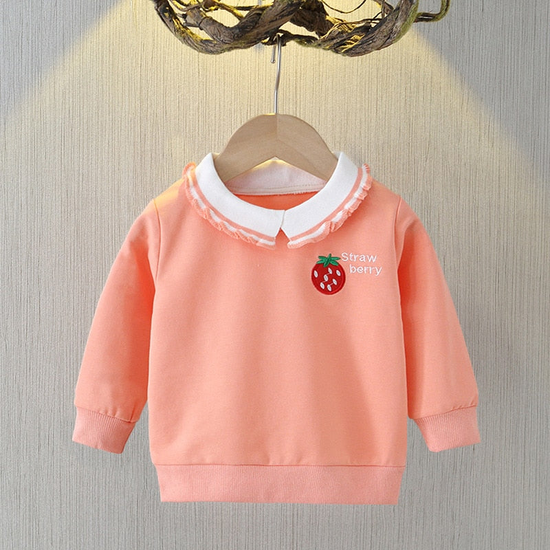 Norah Baby Girl Polka Dot Long Sleeve Sweater