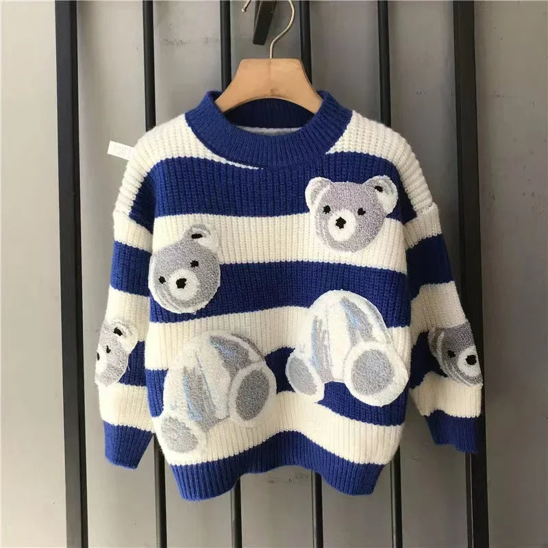 Calvin Round Neck Long Sleeve Sweater