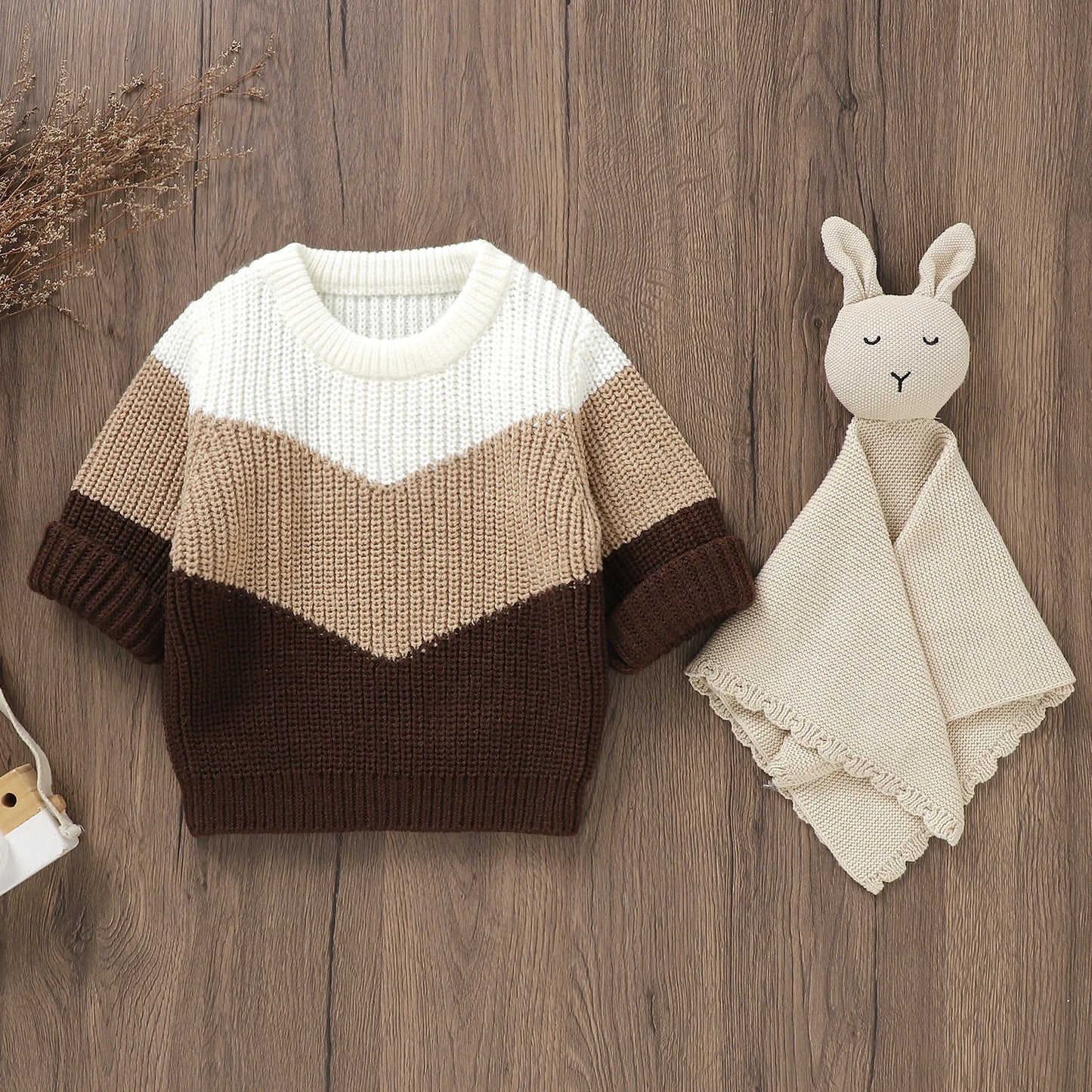 Kelvin Knit Long Sleeve Pullover Sweater