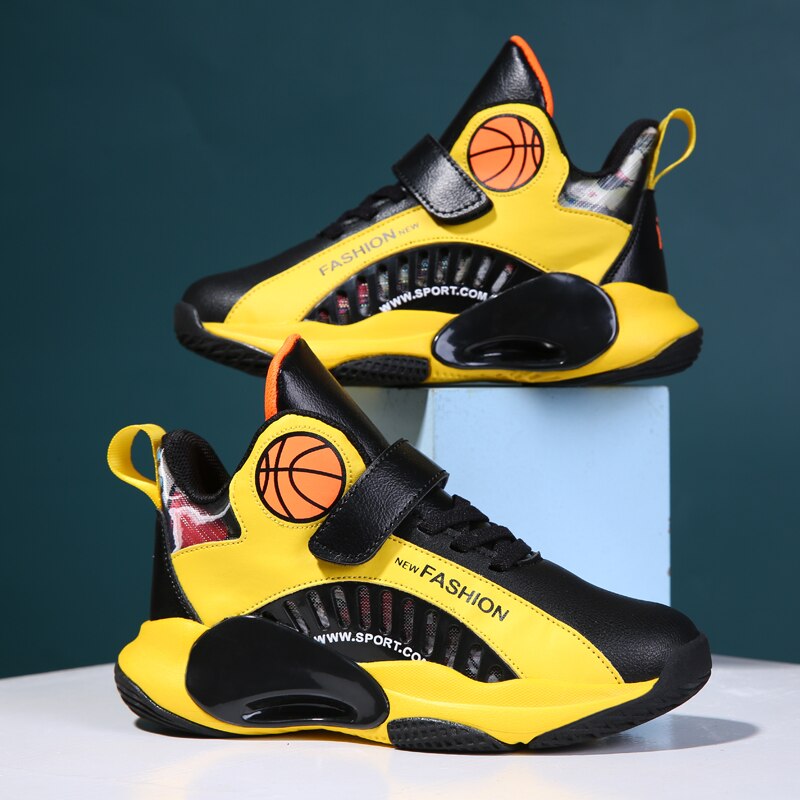Boys Basketball Sneakers Boys High Quality Running Kids Shoes - GuGuTon