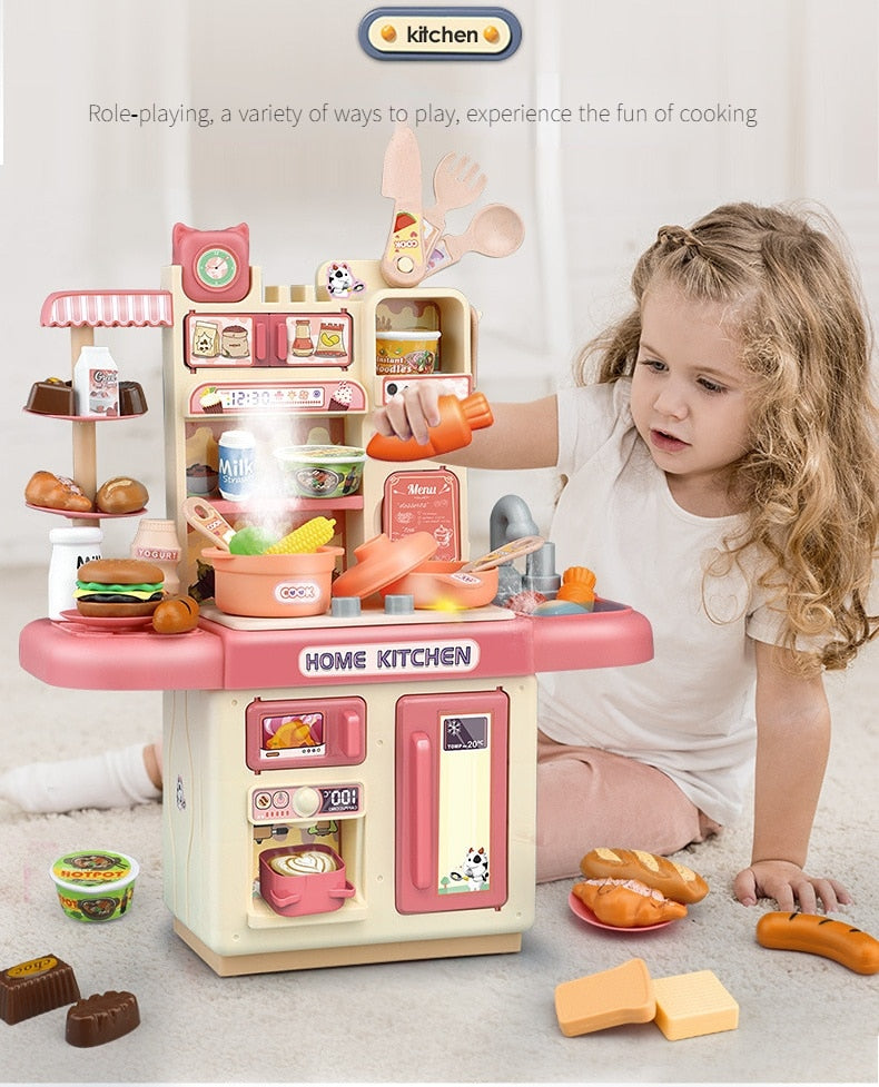 Large Children Simulation Kitchen Toy Lampligh Sound Effect - GuGuTon