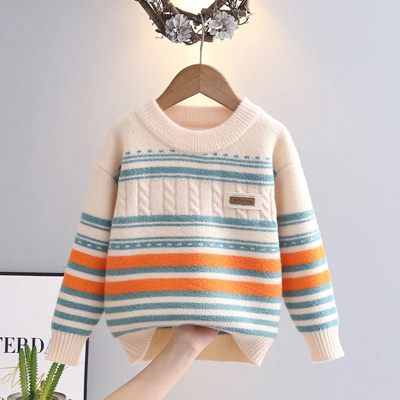 Oscar Full Sleeve Round Collar Sweater