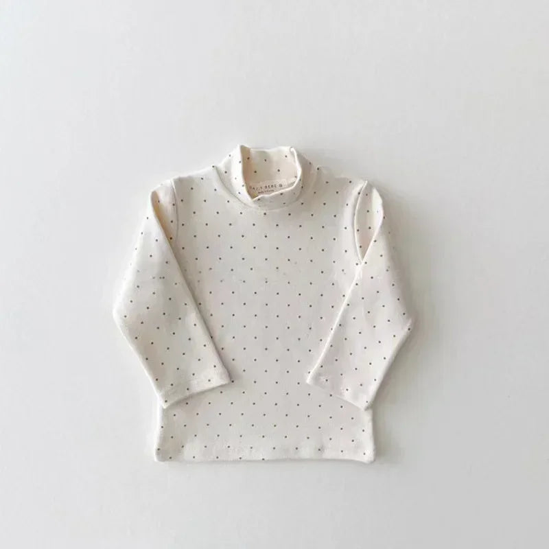 Caro Solid Turtleneck Long Sleeves Top