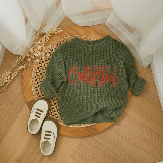 London My First ChristmasKnitted Sweater - GuGuTon baby store - Baby Fashion - Toddlers Outfits - Babies Outfits - Toddler Clothes - Kids Clothing - Newborn Clothes - Newborn Wear - Kids Wear - Trending Clothes - Trending Outfits - Fall Fashion - Winter Fashion - Girls Clothes - Boys Clothes - Babies Wear - Kids Accessories - KidsWear - Summer Clothes - Summer Fashion - Summer Trend - Falls Sweaters - Tops - Bottom - Jeans - Blouse - Dresses - Newborn Dresses - Toys