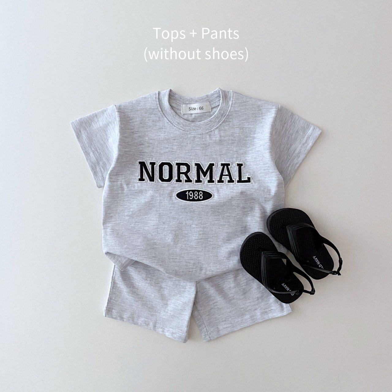 JOSH Summer Embroidered Bear T-shirts + Casual Shorts - GuGuTon