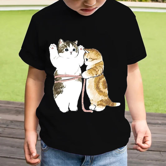 Irene Fashion Streetwear Cartoon Animal Kitten Clothing - GuGuTon baby store - Baby Fashion - Toddlers Outfits - Babies Outfits - Toddler Clothes - Kids Clothing - Newborn Clothes - Newborn Wear - Kids Wear - Trending Clothes - Trending Outfits - Fall Fashion - Winter Fashion - Girls Clothes - Boys Clothes - Babies Wear - Kids Accessories - KidsWear - Summer Clothes - Summer Fashion - Summer Trend - Falls Sweaters - Tops - Bottom - Jeans - Blouse - Dresses - Newborn Dresses - Toys