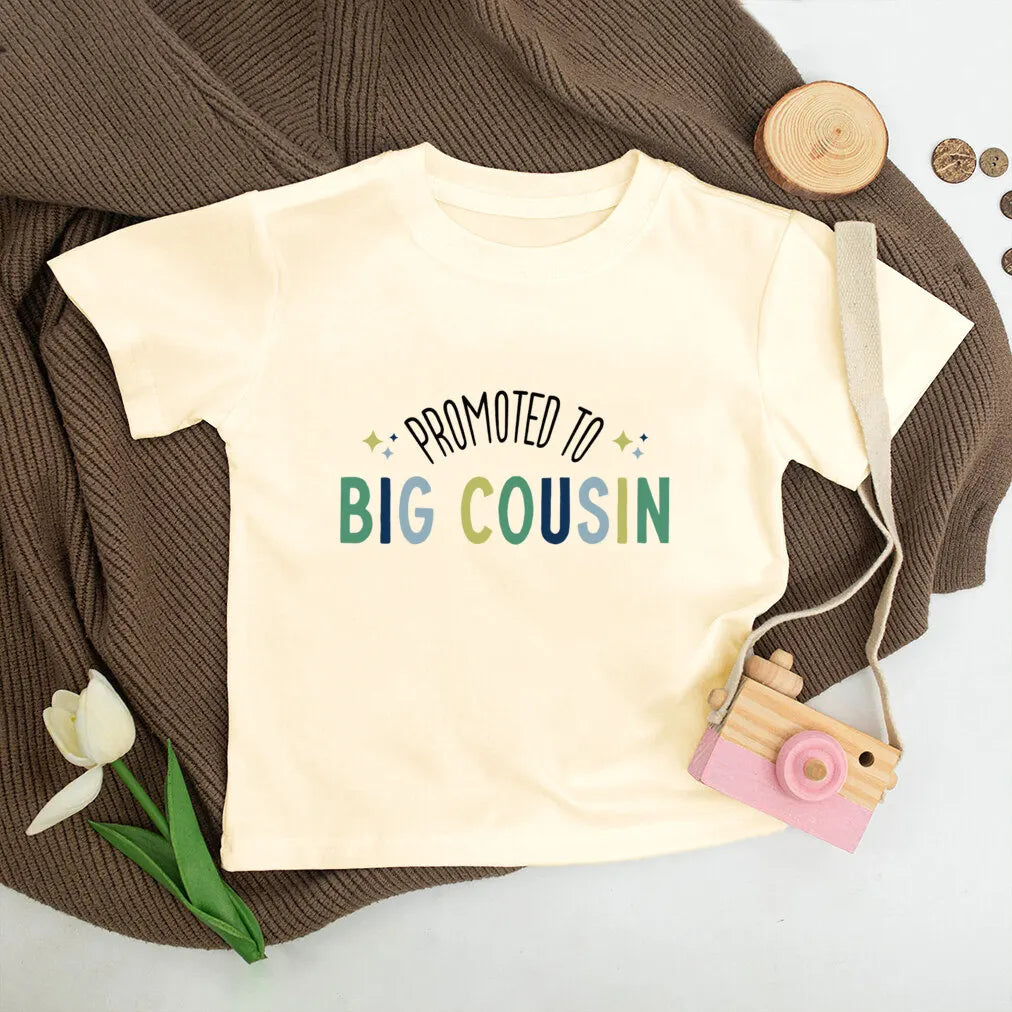 Liam Promoted To Big Cousin Print Tees