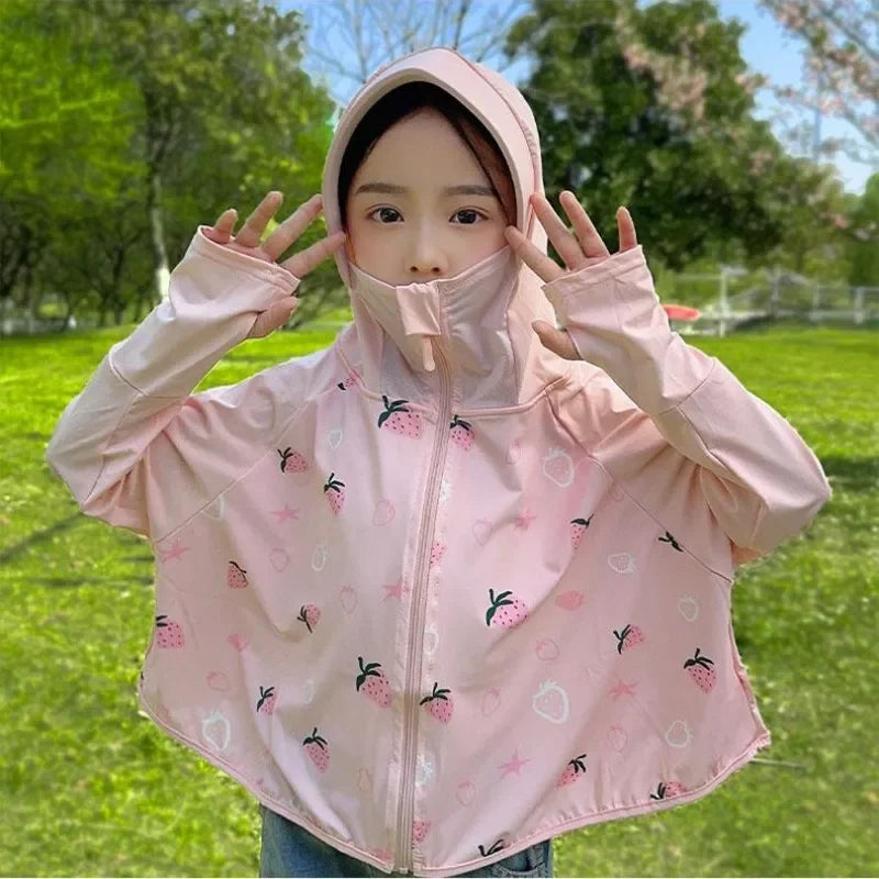 Raineris Girls Floral Print Thin Summer Jackets