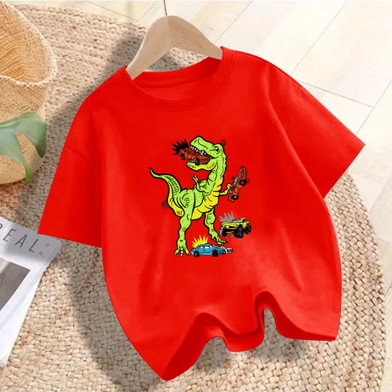 Jhon cute Dino Cartoon Print Children's Tshirt