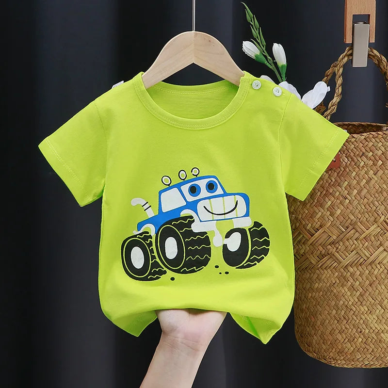 Saul Dinosaur Cat Boys T Shirt Girls Tops