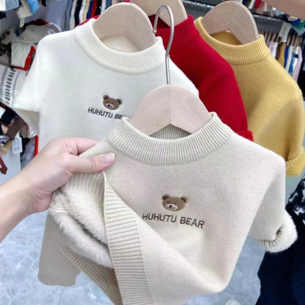 Clarence One Piece Plush Baby Sweater