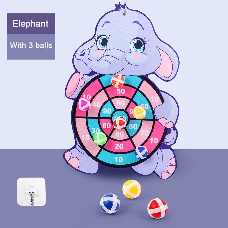 Educational Games Dart Board Baby Toy Stickey Ball Dart Montessori Games