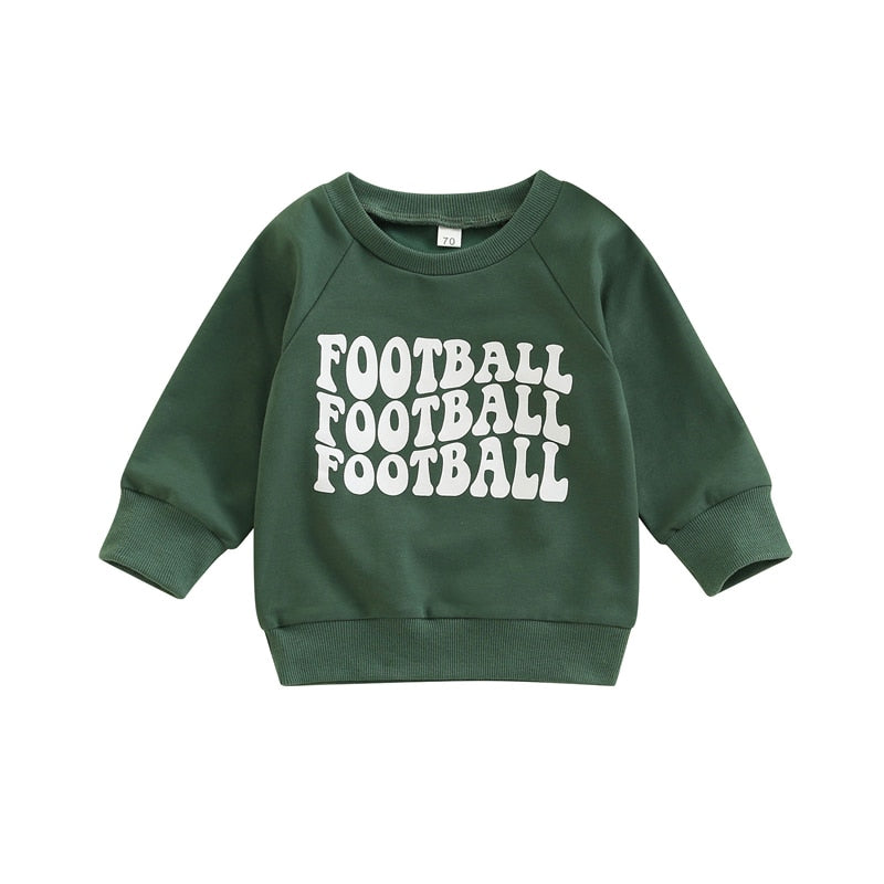 Kenia Girl Casual Pullovers Long Sleeve Game Day Football Hockey Print