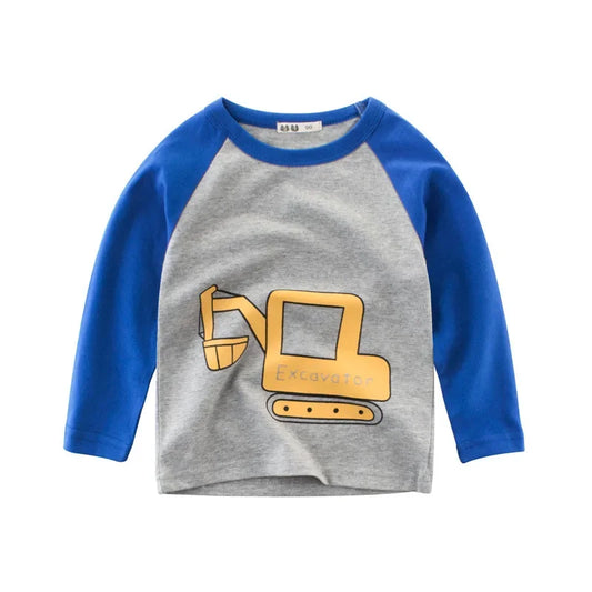Zahir Cartoon Car Boy's Clothes Long Sleeve Top - GuGuTon baby store - Baby Fashion - Toddlers Outfits - Babies Outfits - Toddler Clothes - Kids Clothing - Newborn Clothes - Newborn Wear - Kids Wear - Trending Clothes - Trending Outfits - Fall Fashion - Winter Fashion - Girls Clothes - Boys Clothes - Babies Wear - Kids Accessories - KidsWear - Summer Clothes - Summer Fashion - Summer Trend - Falls Sweaters - Tops - Bottom - Jeans - Blouse - Dresses - Newborn Dresses - Toys