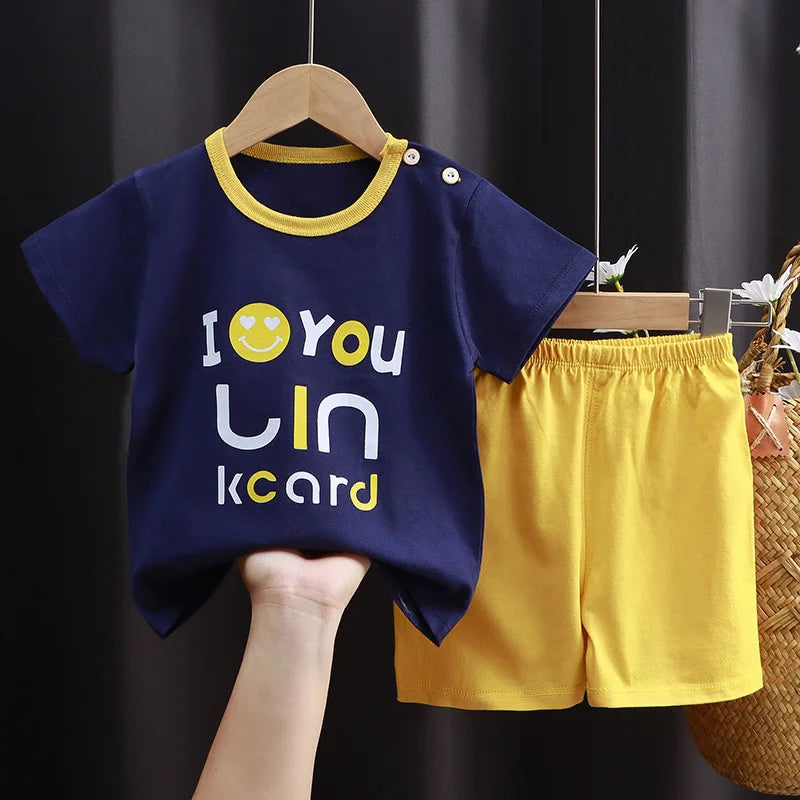 Gabriel T-shirt and Shorts Set Pure Cotton Tees