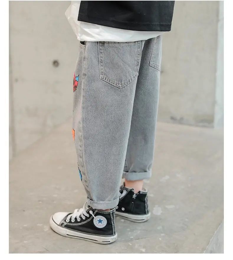 New Funny Head Medium Big Children's Casual Children's Clothing Pants