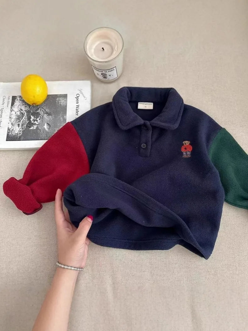 Leo Infant Cotton Bear Cartoon Sweater