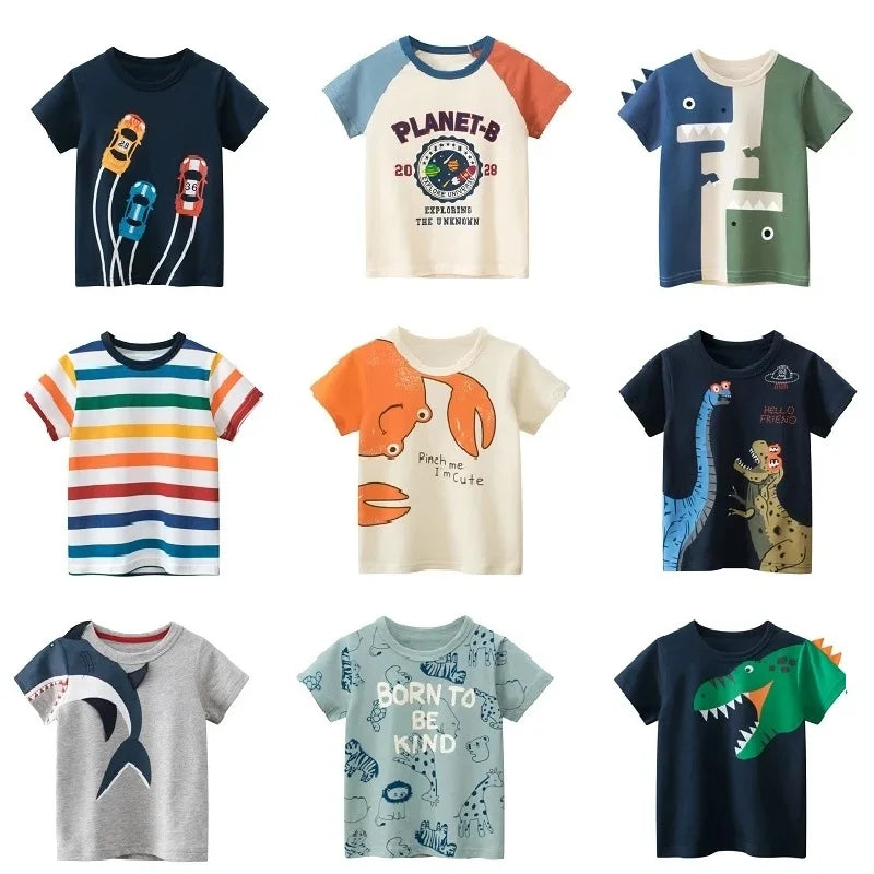 Michael Short Sleeve Kids Clothing Boy Cotton Tees