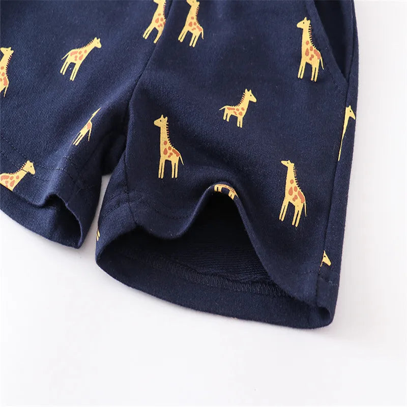 Matt Boys Girl Shorts Girraffe Print Drawstring summer